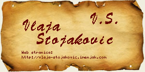 Vlaja Stojaković vizit kartica